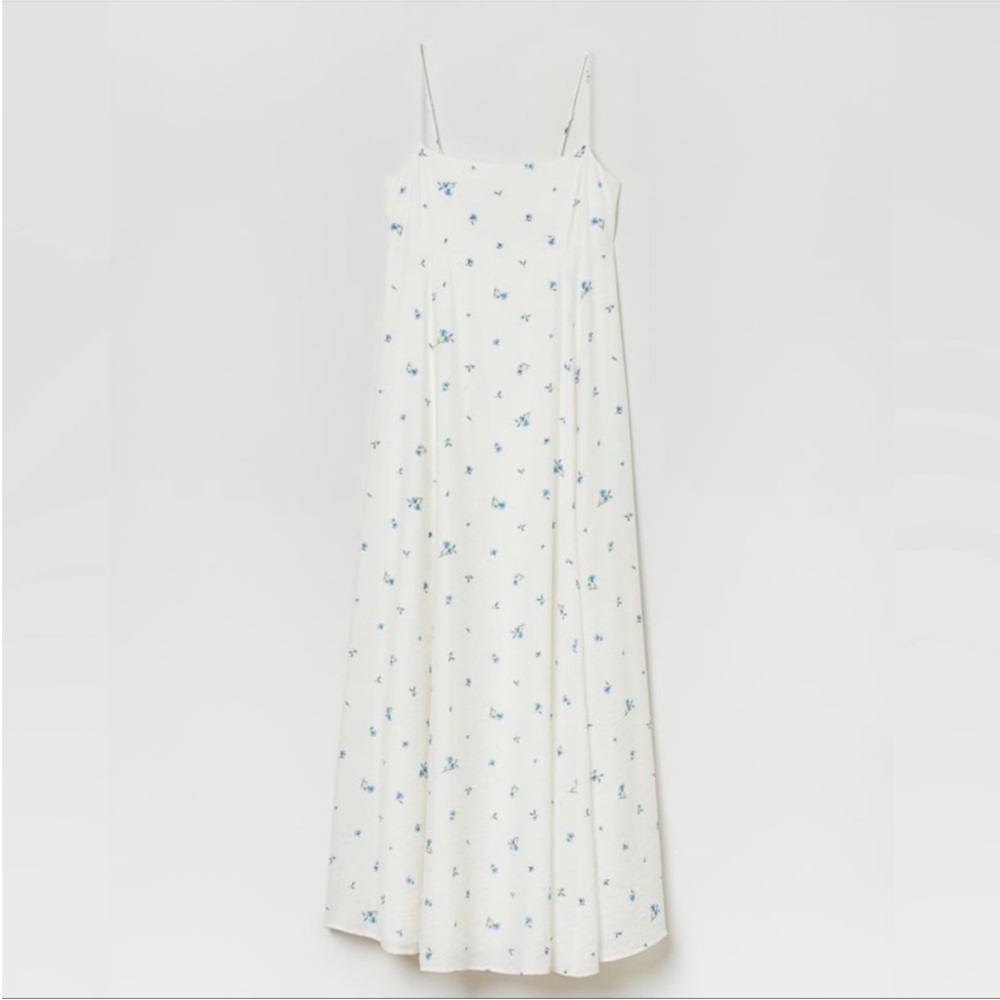 H&M Blue floral flowy dress. size S - Picture 4 of 6